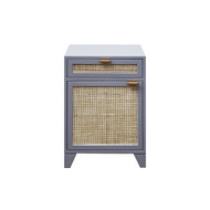 Worlds Away Grey Lacquer Chest W. Cane Front Door