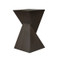Worlds Away Sculptural Occassional Table - Dark Espresso Oak