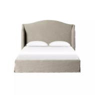 Four Hands Meryl Slipcover Bed - King - Broadway Stone