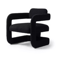 Four Hands Bronte Chair - Knoll Onyx