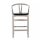 Four Hands Muestra Counter Stool - Weathered Grey - Pebble Black