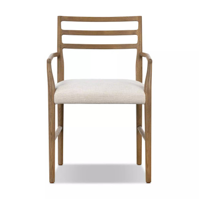 Four Hands Glenmore Dining Arm Chair - Smoked Oak