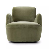 Four Hands Reed Swivel Chair - Sapphire Sage