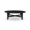 Four Hands Marble Round Coffee Table With Iron - Black Marble