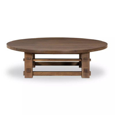 Four Hands Wide Plank Round Coffee Table