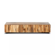Four Hands Hudson Large Rectangular Coffee Table - Spalted Primavera