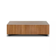 Four Hands Hudson Large Square Coffee Table - Natural Yukas
