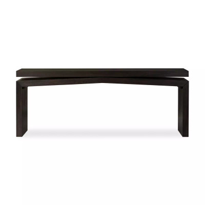 Four Hands Matthes Oak Console Table - Smoked Black