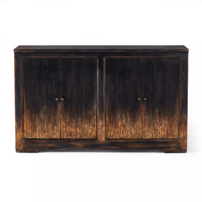 Four Hands It Takes An Hour Sideboard - Distressed Black - 63"