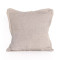 Four Hands Baja Outdoor Pillow - Dove Taupe Faux Linen - Cover Only