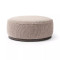 Four Hands Sinclair Large Round Ottoman - Barrow Taupe