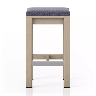 Four Hands Monterey Bar Stool, Washed Brown - Faye Navy