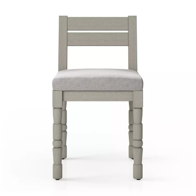 Four Hands Waller Outdoor Dining Chair - Stone Grey - Weathered Grey