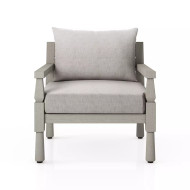 Four Hands Waller Outdoor Chair - Stone Grey - Weathered Grey