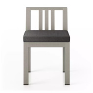 Four Hands Monterey Outdoor Dining Chair, Weathered Grey - Charcoal