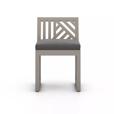 Four Hands Avalon Outdoor Dining Chair, Weathered Grey - Charcoal