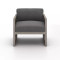 Four Hands Avalon Outdoor Chair - Venao Charcoal - Grey Wash