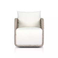 Four Hands Geneva Outdr Swivel Chair - Vintage White
