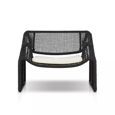 Four Hands Selma Outdoor Chair - Faux Black Hyacinth