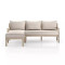 Four Hands Waller Outdoor 2 - Piece Sectional - Faye Sand - Washed Brown - Left Arm Facing Chaise