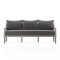 Four Hands Waller Outdoor Sofa - Charcoal - Weathered Grey - 82"