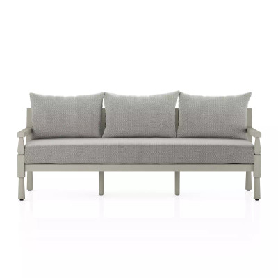 Four Hands Waller Outdoor Sofa - Faye Ash - Weathered Grey - 82"