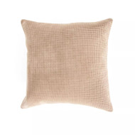 Four Hands Angela Pillow - Beige Suede - 20"X20" - Cover + Insert