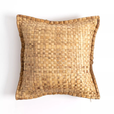 Four Hands Basin Pillow - Natural Water Hyacnth - 20"X20"