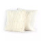 Four Hands Banded Sheepskin Pillow, Set Of 2 - Cream - 20X20"