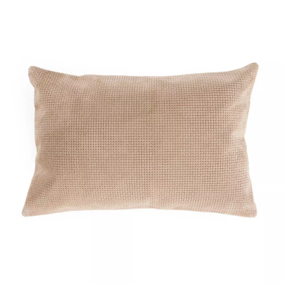 Four Hands Angela Pillow - Beige Suede - 16"X24" - Cover + Insert