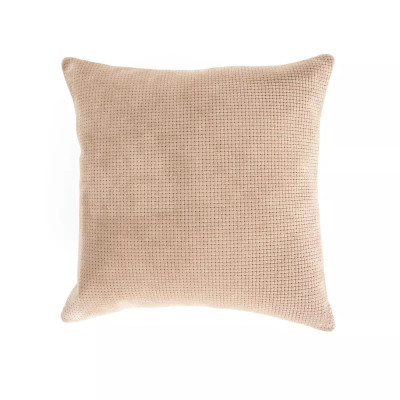 Four Hands Angela Pillow - Beige Suede - 20"X20" - Cover Only