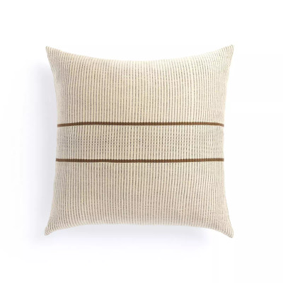 Four Hands Handwoven Merido Pillow - Beige - 20"X20" - Cover Only