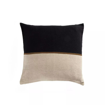 Four Hands Handwoven Merido Pillow - Black - 22X22 - Cover Only