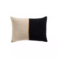 Four Hands Handwoven Merido Pillow - Black - 14"X20" - Cover Only