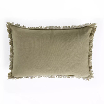 Four Hands Handwoven Eyelash Pillow - Sage Cotton - 16"X24" - Cover + Insert
