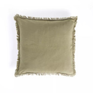 Four Hands Handwoven Eyelash Pillow - Sage Cotton - 22"X22" - Cover Only