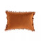 Four Hands Handwoven Eyelash Pillow - Rust Cotton - 16"X24" - Cover Only