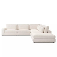 Four Hands Bloor 5 - Piece Sectional - Laf Sofa W/ Ottoman - Essence Natural
