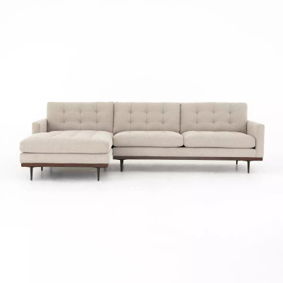 Four Hands Lexi 2 - Piece Sectional - Perpetual Pewter - Left Chaise