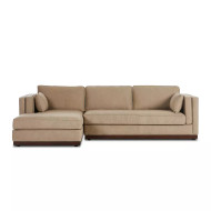Four Hands Lawrence 2 - Piece Sectional W/ Chaise - Left Arm Facing - Quenton Pebble
