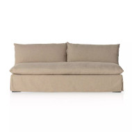 Four Hands BYO: Grant Slipcover Sectional - Armless Sofa - 74" - Antwerp Taupe