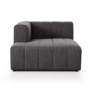 Four Hands BYO: Langham Channeled Sectional - Left Chaise - Saxon Charcoal