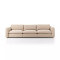 Four Hands Ingel 3 - Piece Sectional - 115" - Antwerp Taupe