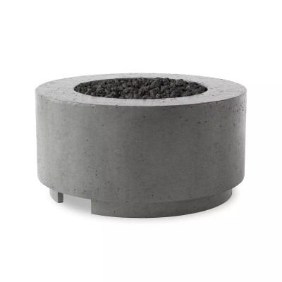 Four Hands Damian Outdoor Fire Table - Pewter Concrete - Propane