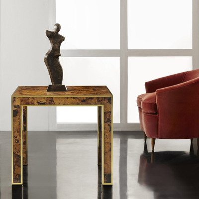 Modern History Brice End Table - Toffee Penshell