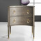 Modern History Concave Bedside Chest - Grey Sycamore