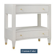 Modern History Concave Two Drawer Nightstand