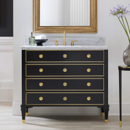 Modern History Ebonized Classical Vanity