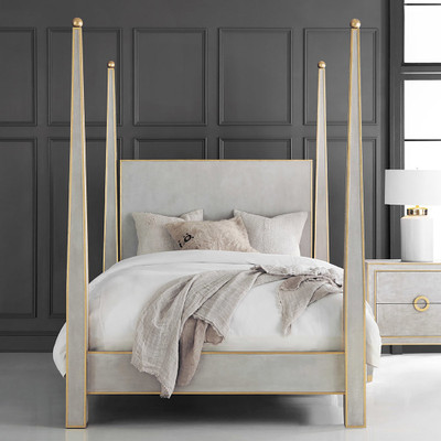 Modern History Gustavian Abstract Bed - King