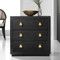 Modern History Mirage Bedside Chest - Black Lacewood